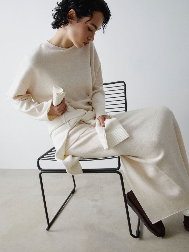 юбка макси с содержанием ангоры и шерсти 4610517253866 фотография