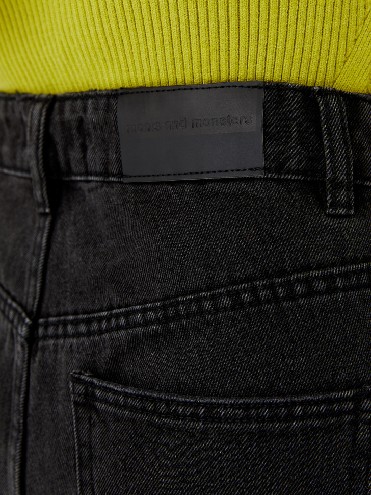 Базовые джинсы мом (серый, S) sela 4680129085995 - фото 5