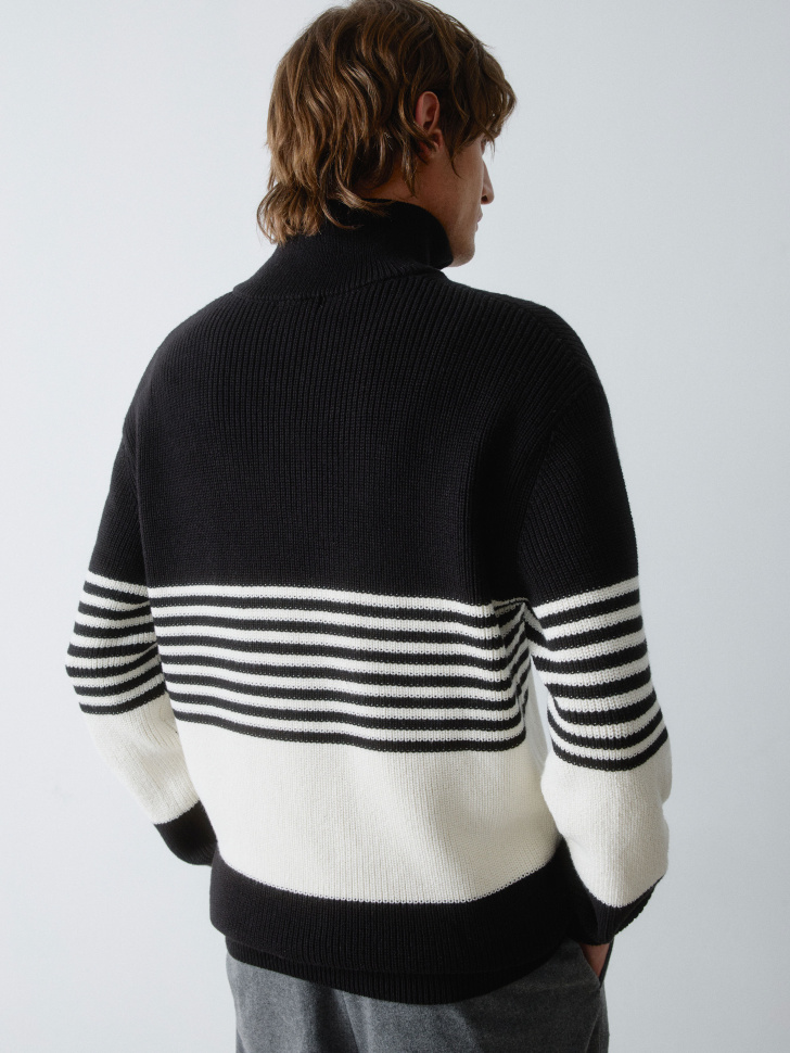 вязаный джемпер с воротом на молнии 4610517247384 с промокодом