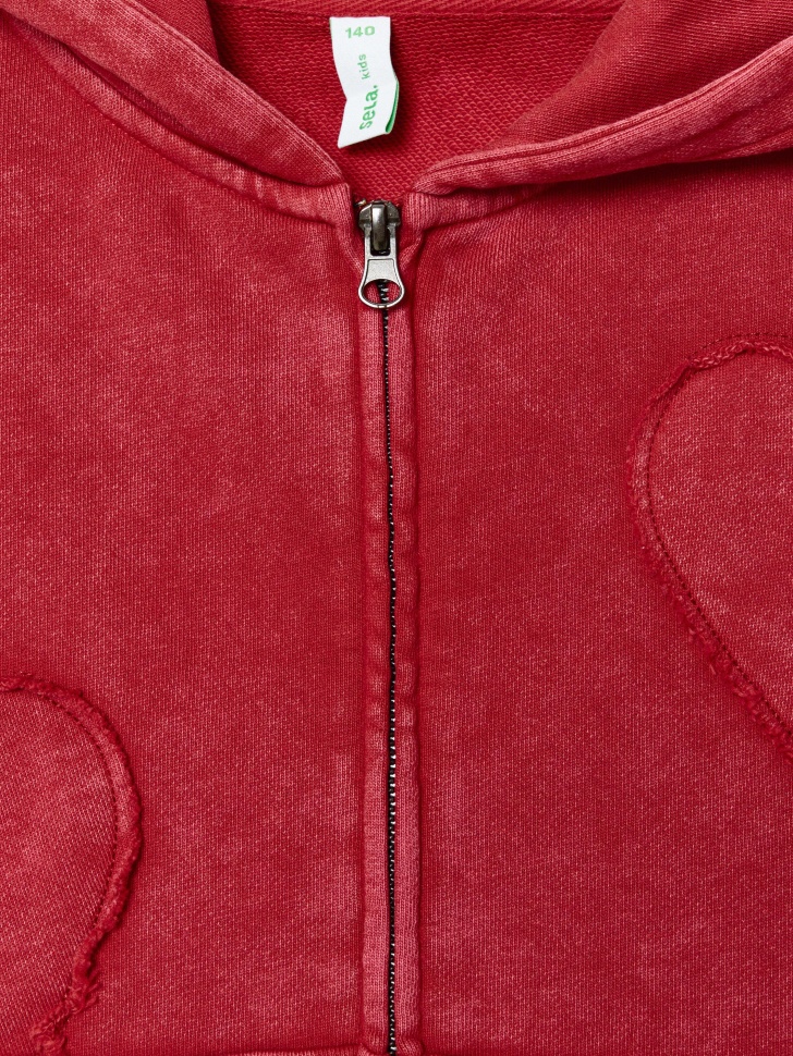 толстовка оверсайз с аппликацией для девочек по цене 3299 руб вид справа