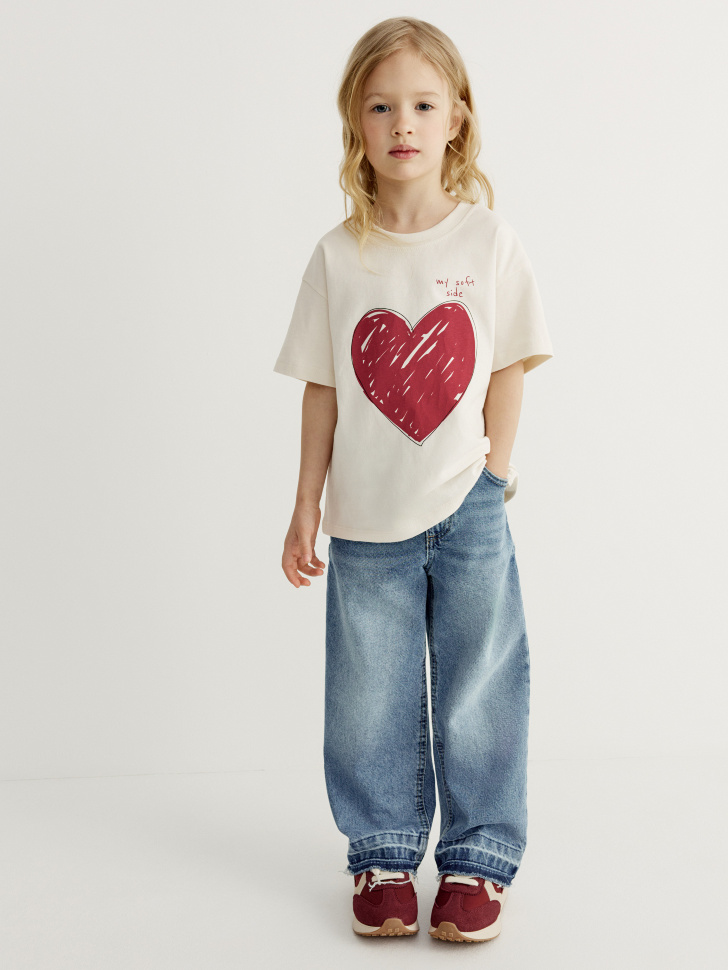 Широкие джинсы для девочек 2299₽