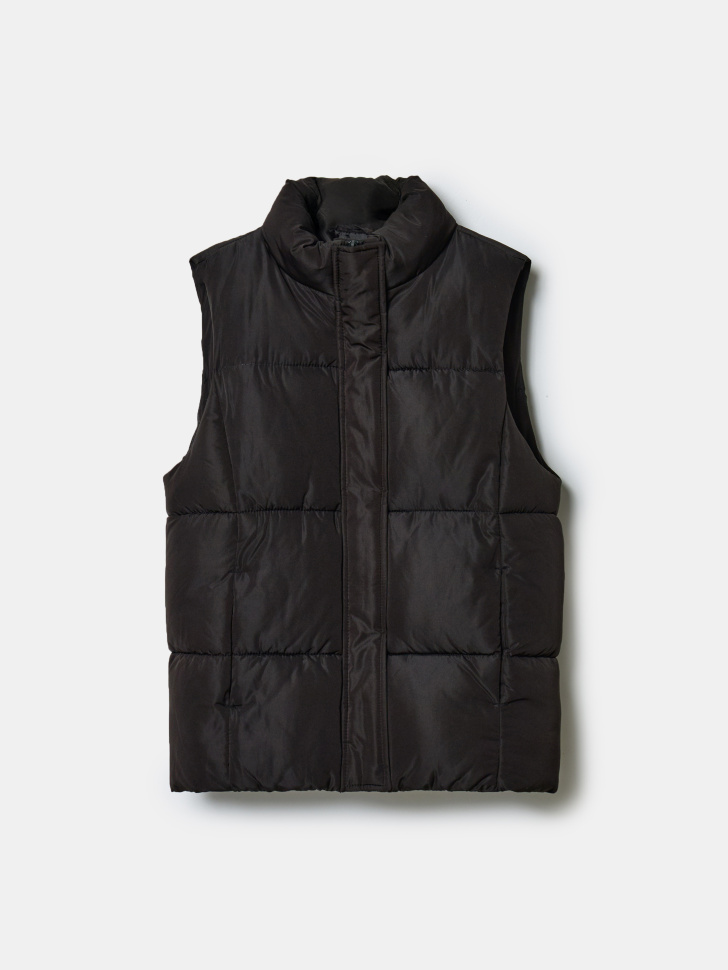 Стеганый жилет Sela для девочек, черный, арт. 43331