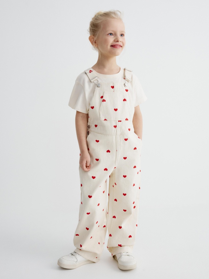 Джинсовый комбинезон SELA для девочек, разноцветный, арт. 45433