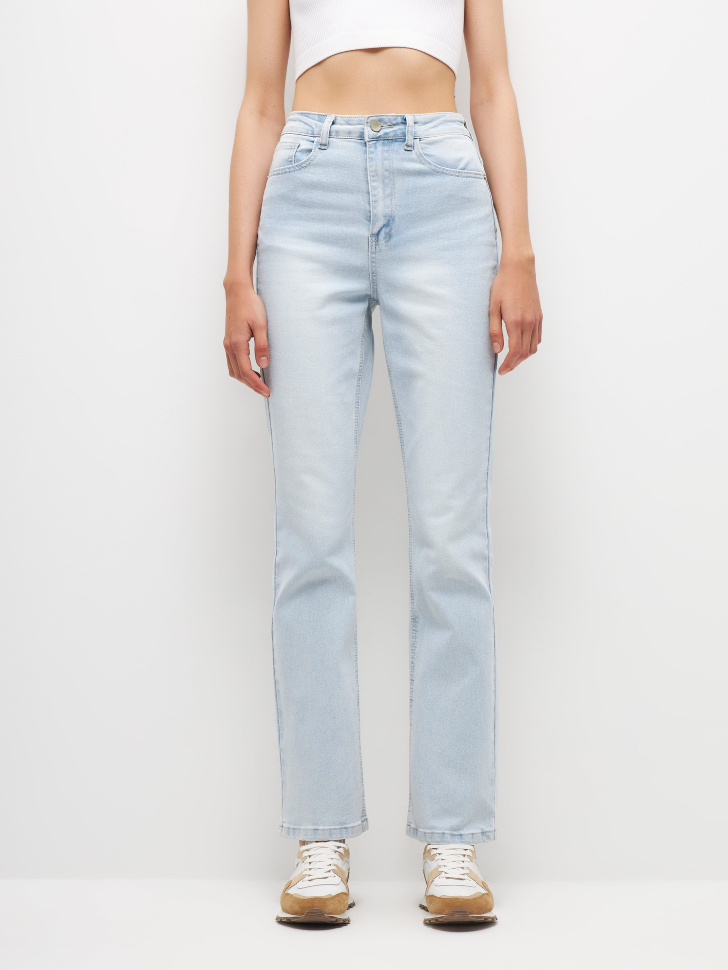Расклешенные джинсы стретч (синий, XXS) sela 4680129937003 - фото 2