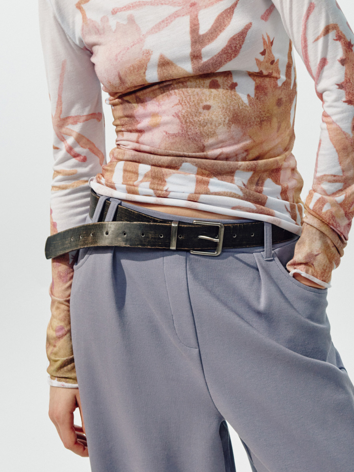 ремень из экокожи с потертостями из линейки  young 4610517970848 фотография