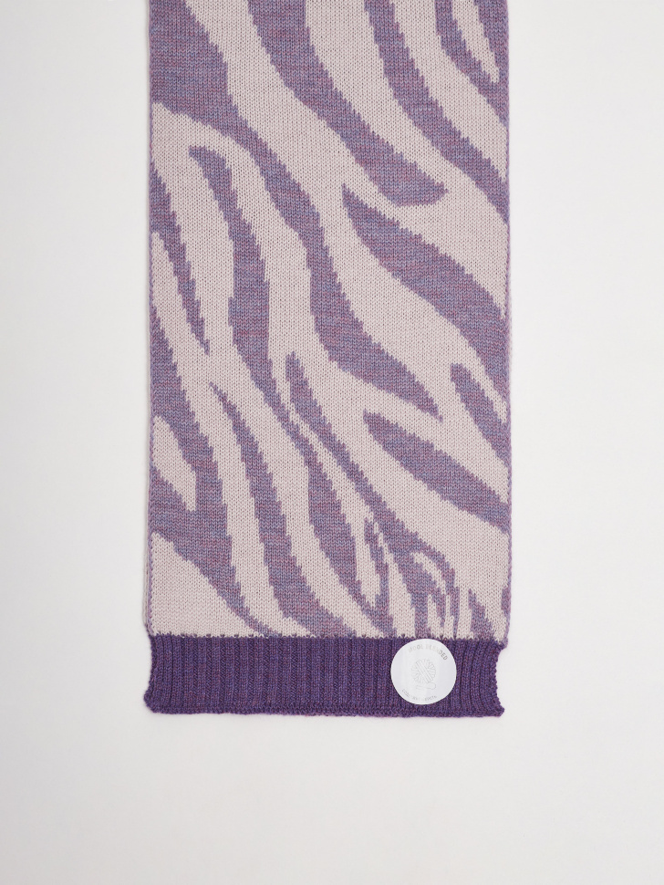 

Вязаный шарф с добавлением шерсти для девочек