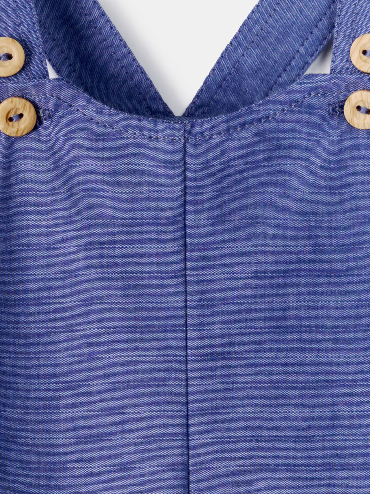 комбинезон из хлопка для малышей от бренда sela вид слева