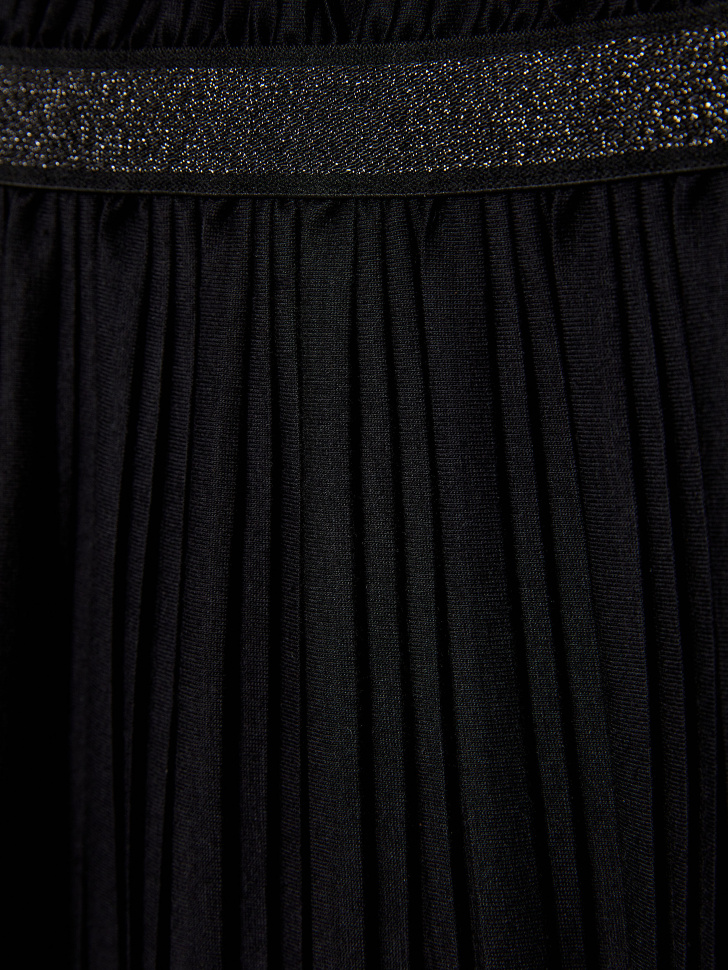 Плиссированная юбка для девочек (черный, 146/ 11-12 YEARS) от Sela