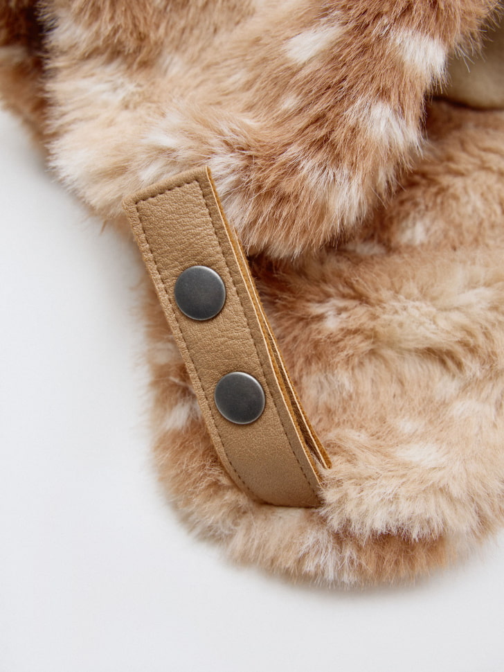 шапка-ушанка из искусственного меха из линейки sela young 4610517213419 по низкой цене