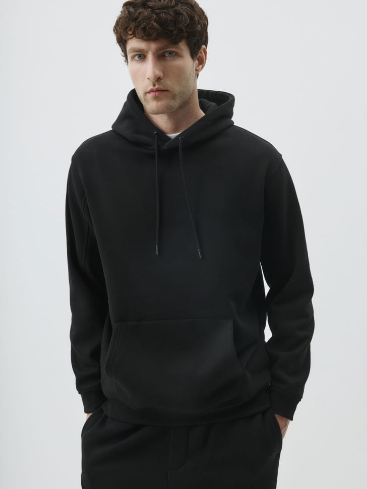 Худи REGULAR FIT из футера с начесом. Фото №4