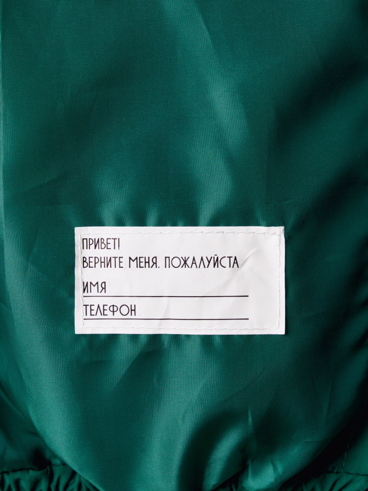 утепленная куртка-рубашка с капюшоном детская из синтепона спереди