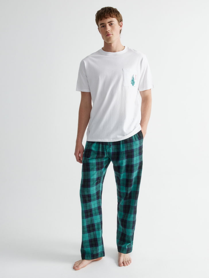 пижамные брюки из фланели в клетку 4680798670126 фотография