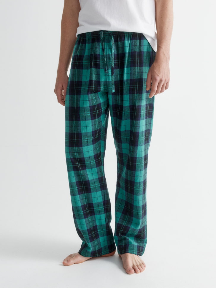 пижамные брюки из фланели в клетку 4680798670126 по акции