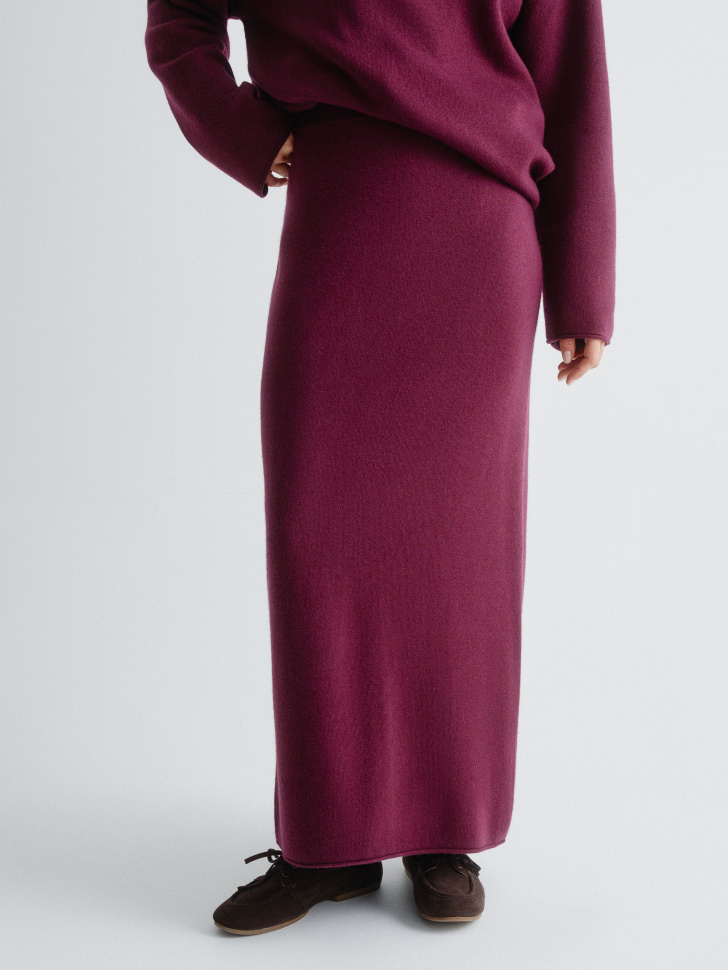 юбка макси с содержанием ангоры и шерсти 4610517253903 по акции