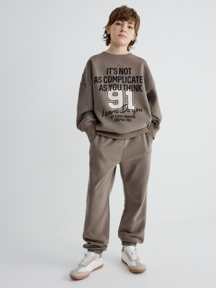 утепленные базовые джоггеры для мальчиков 4610517155856 фотография