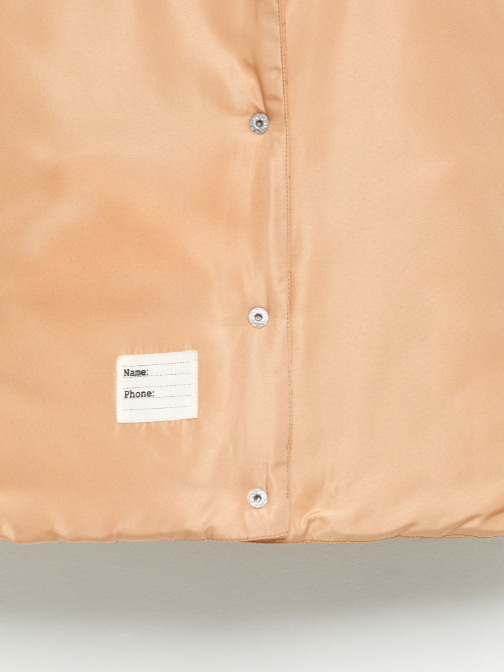 Стеганая куртка с капюшоном для девочек (коричневый, 104/ 4-5 YEARS) от Sela