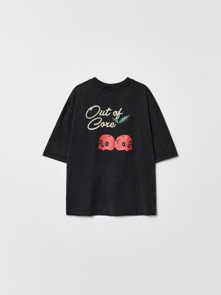 футболка оверсайз с принтом для мальчиков от бренда sela вид слева