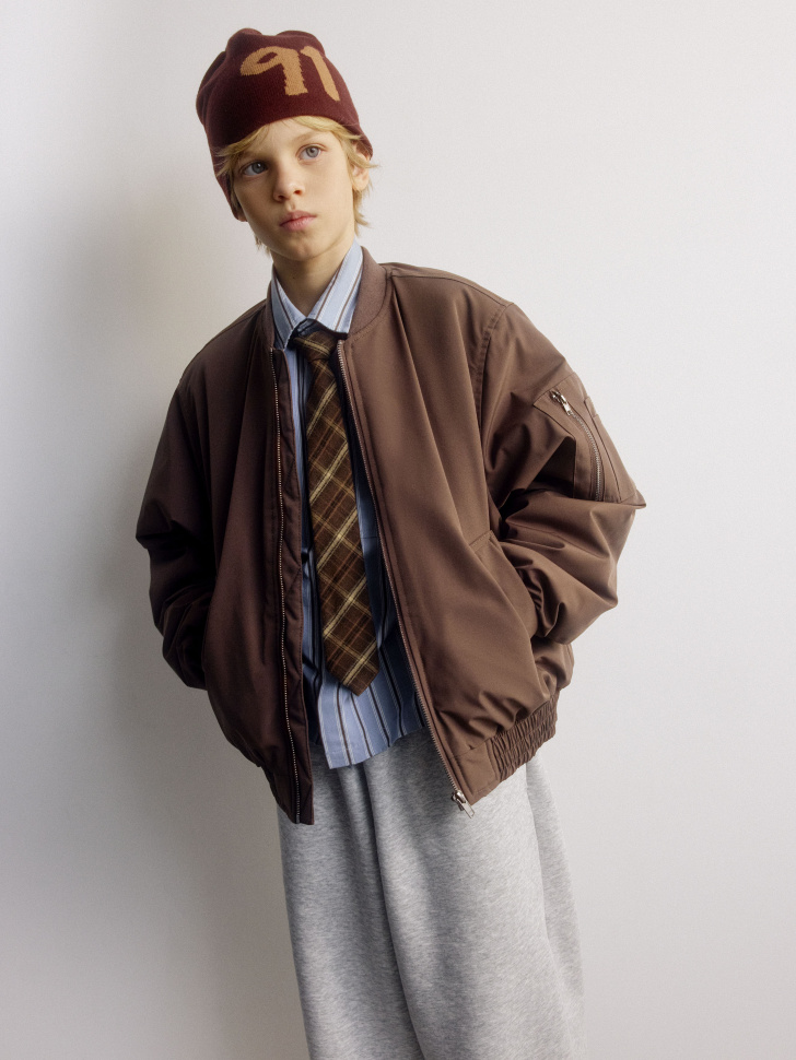 

Базовый бомбер оверсайз для мальчиков, SL6802071105