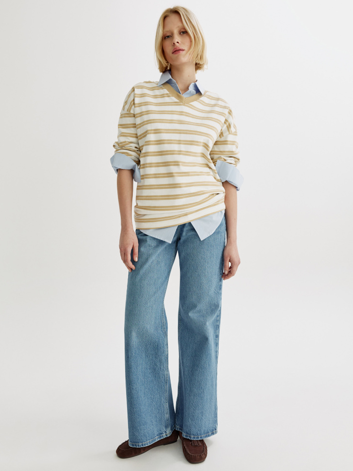 Джинсы клеш SELA, голубой, арт. 43940