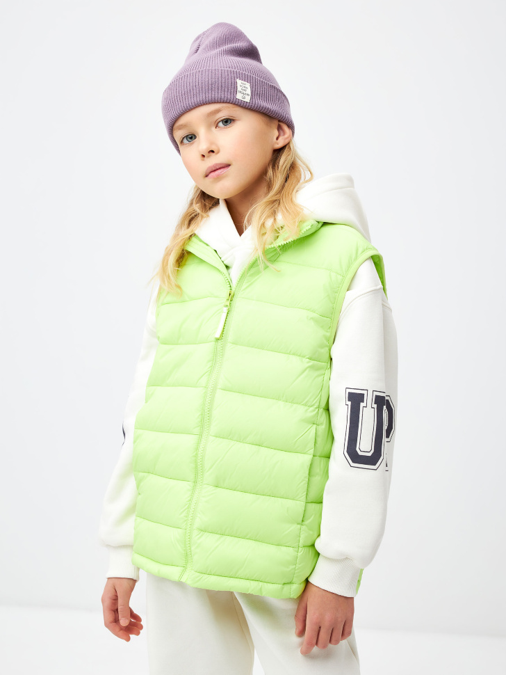 

Базовый стеганый жилет для девочек