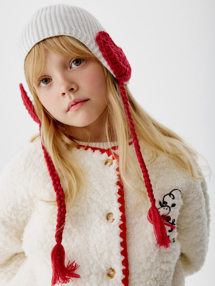 

Шапка на завязках для девочек, 5808173319