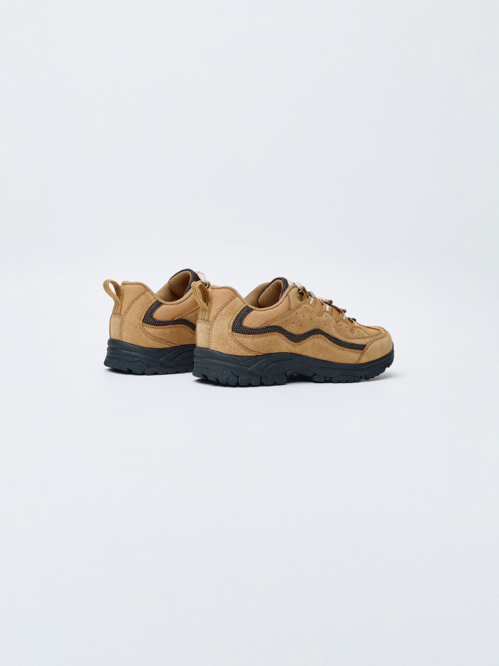 полуботинки с двухцветными шнурками для девочек из россии вид сбоку