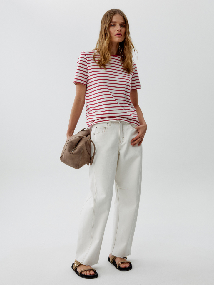 укороченные джинсы баллоны на низкой посадке 4610517920751 фотография