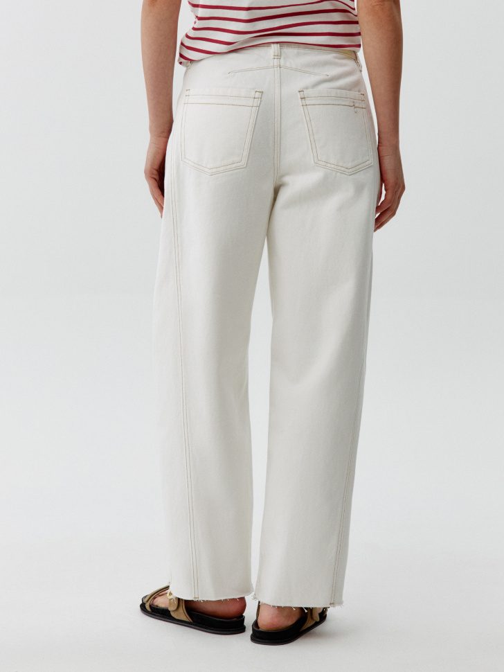 укороченные джинсы баллоны на низкой посадке из россии вид сбоку