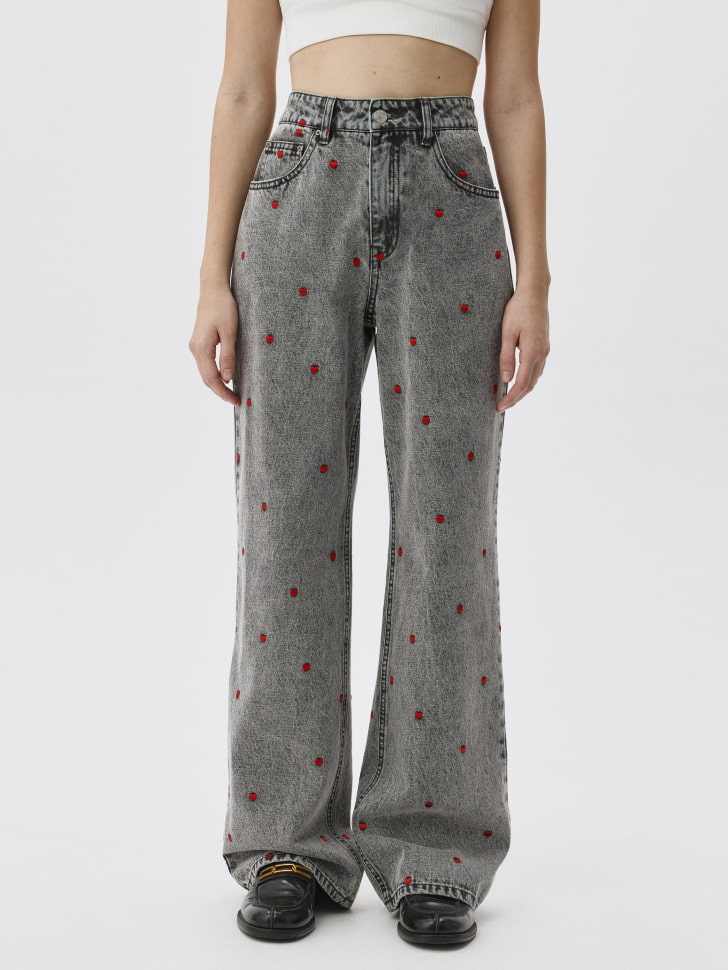 

Джинсы WIDE LEG с вышивкой