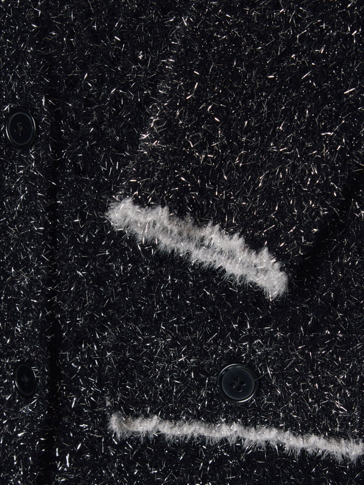 вязаный кардиган с люрексом для девочек 4610517110145 в интернет магазине