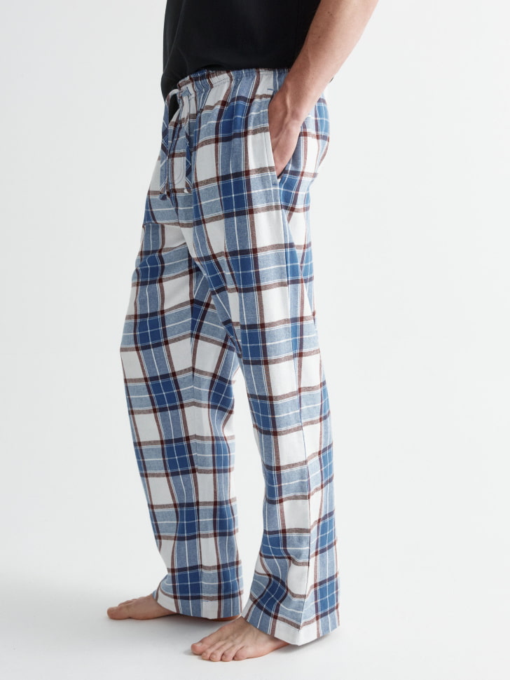 пижамные брюки из фланели в клетку 4680798670065 в интернет магазине