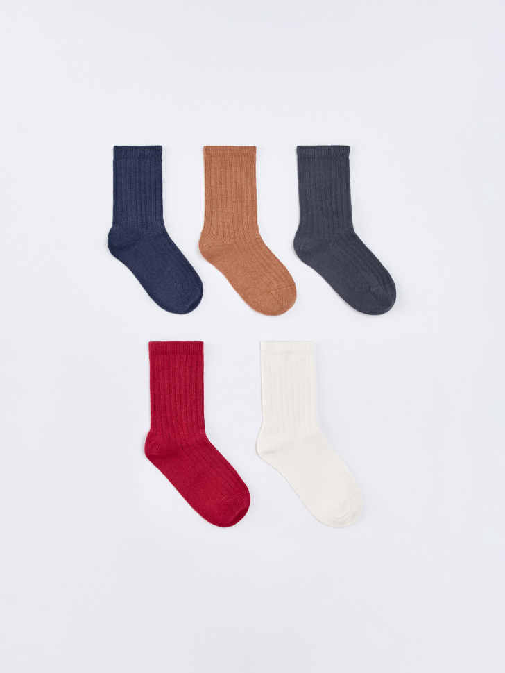 Набор детских носков SELA (5 пар), разноцветный, арт. 35158