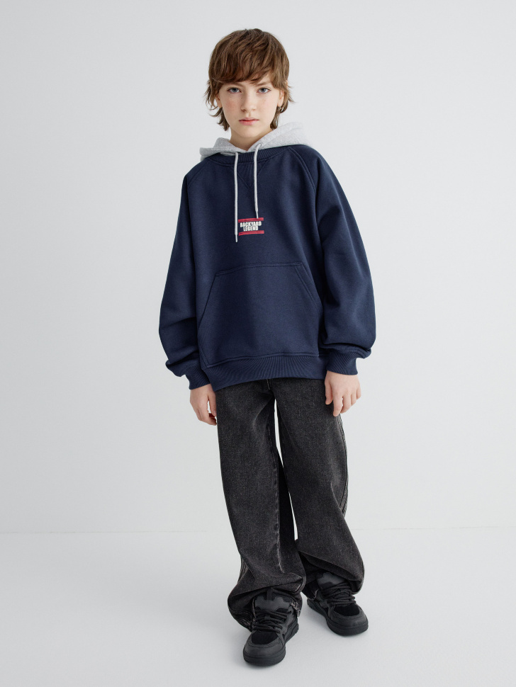 худи оверсайз с принтом для мальчиков 4610517155726 по акции