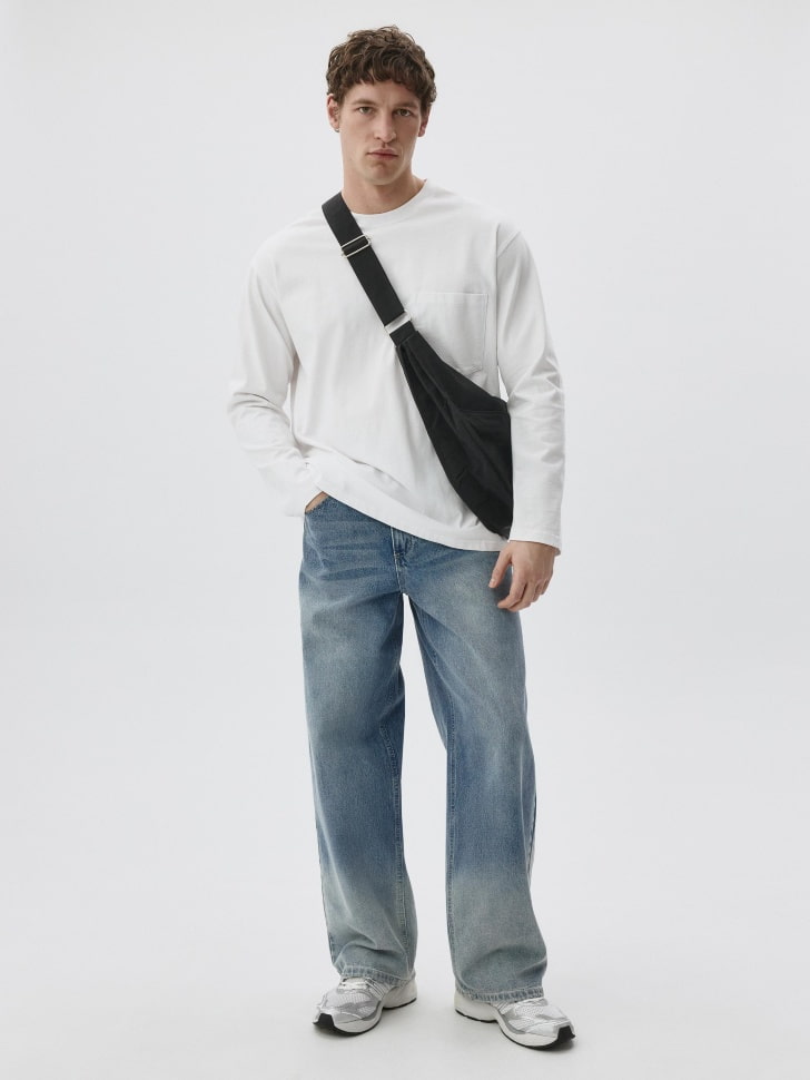 

Джинсы WIDE LEG со средней посадкой