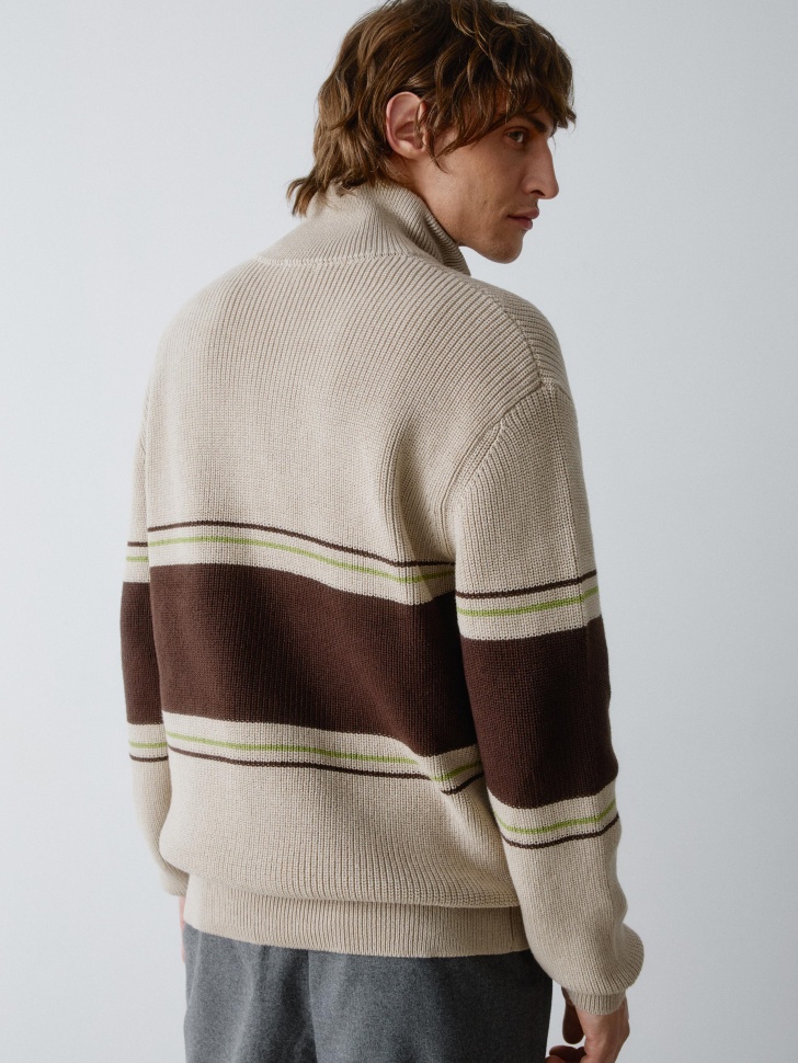 вязаный джемпер с воротом на молнии 4610517247322 купить с доставкой