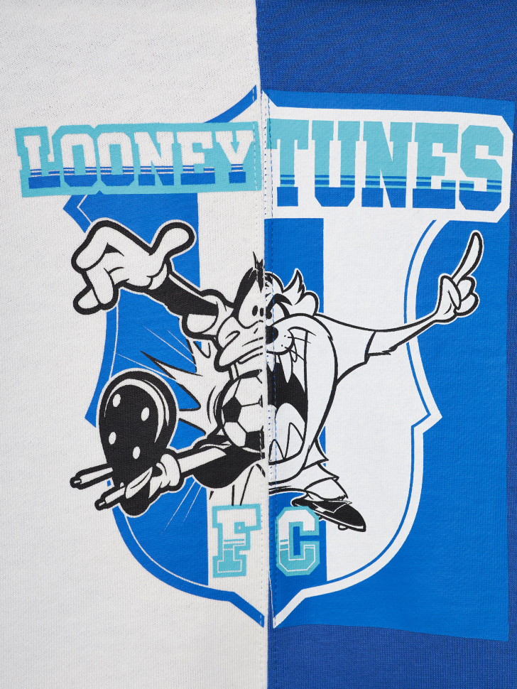 Худи оверсайз с принтом Looney Tunes для мальчиков (синий, 140) sela 4680129586041 - фото 3