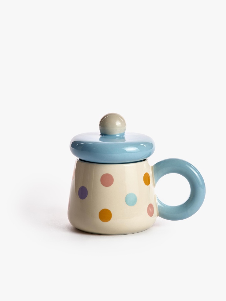 детская кружка из майолики с крышкой 4610517629661 фотография