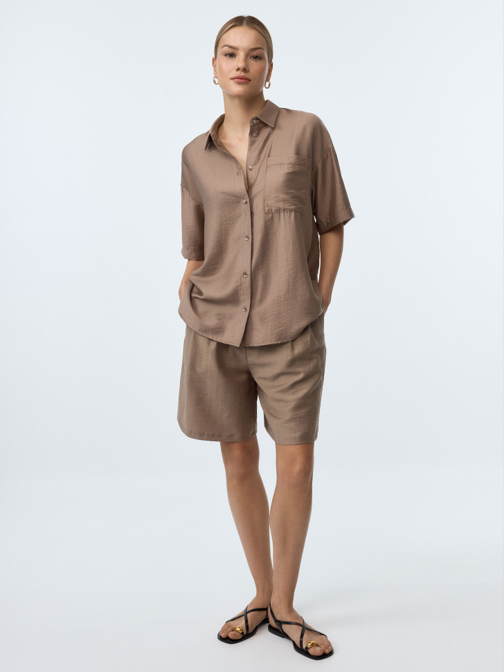 

Костюмные шорты из лиоцелла