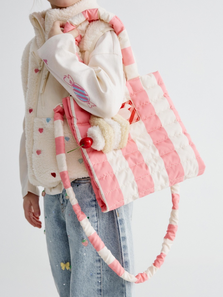 Сумка-шоппер Sela для девочек стеганая, арт. 37813