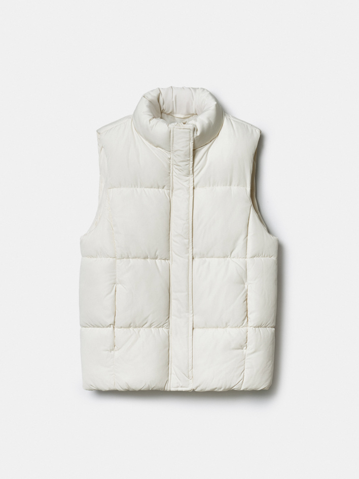 Жилет Sela стеганый для девочек, белый, арт. 43323