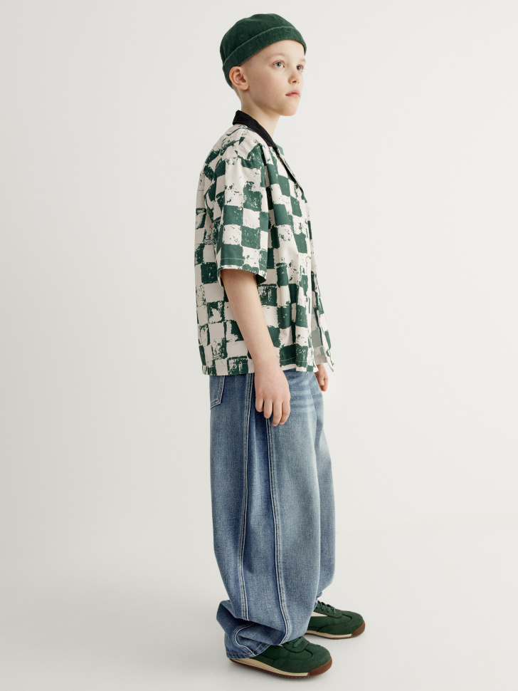 Джинсы Sela O-силуэта, голубой, арт. 42001