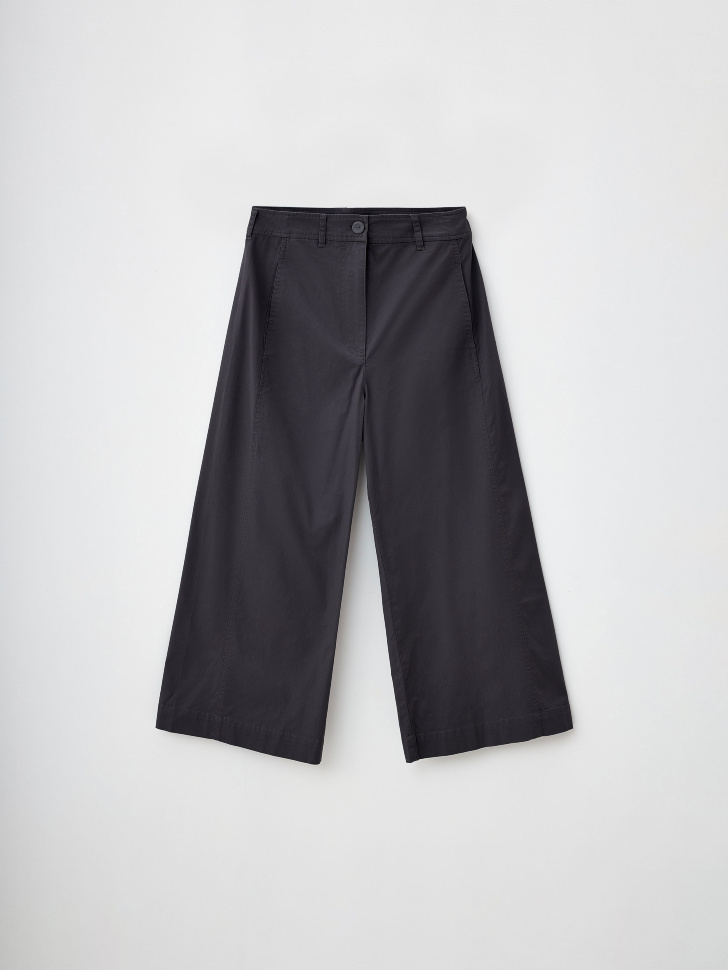 Укороченные широкие брюки (серый, XL) sela 4680168618642 - фото 8