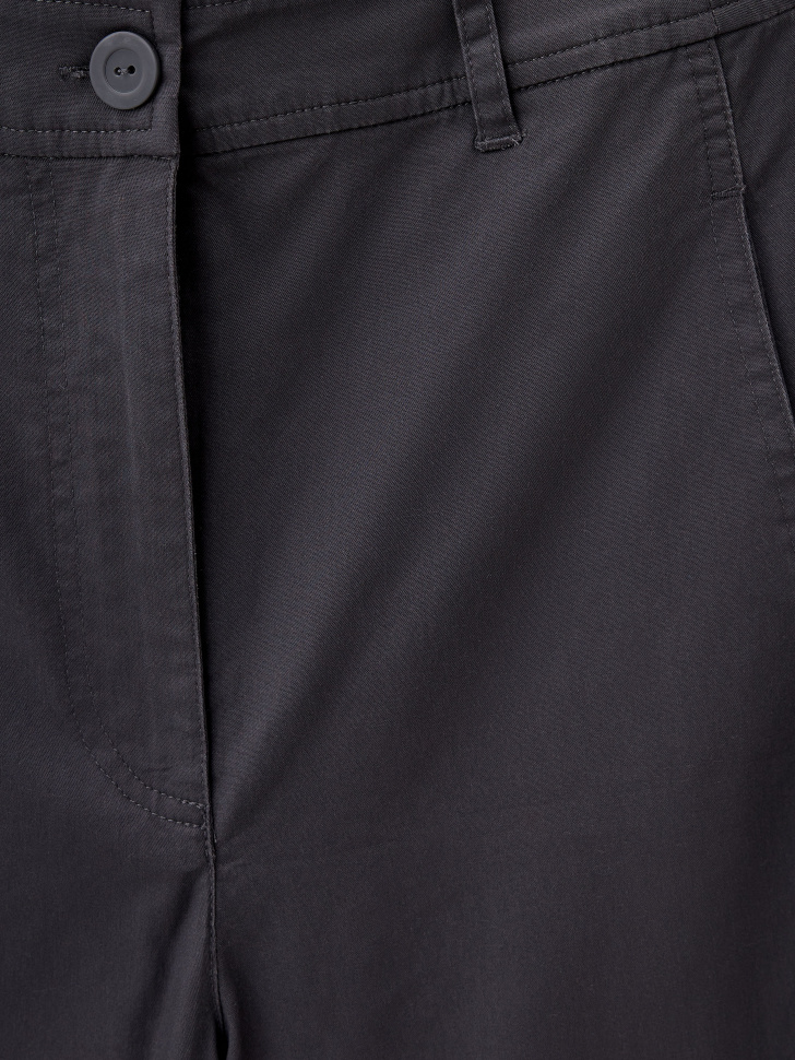 Укороченные широкие брюки (серый, XL) sela 4680168618642 - фото 9