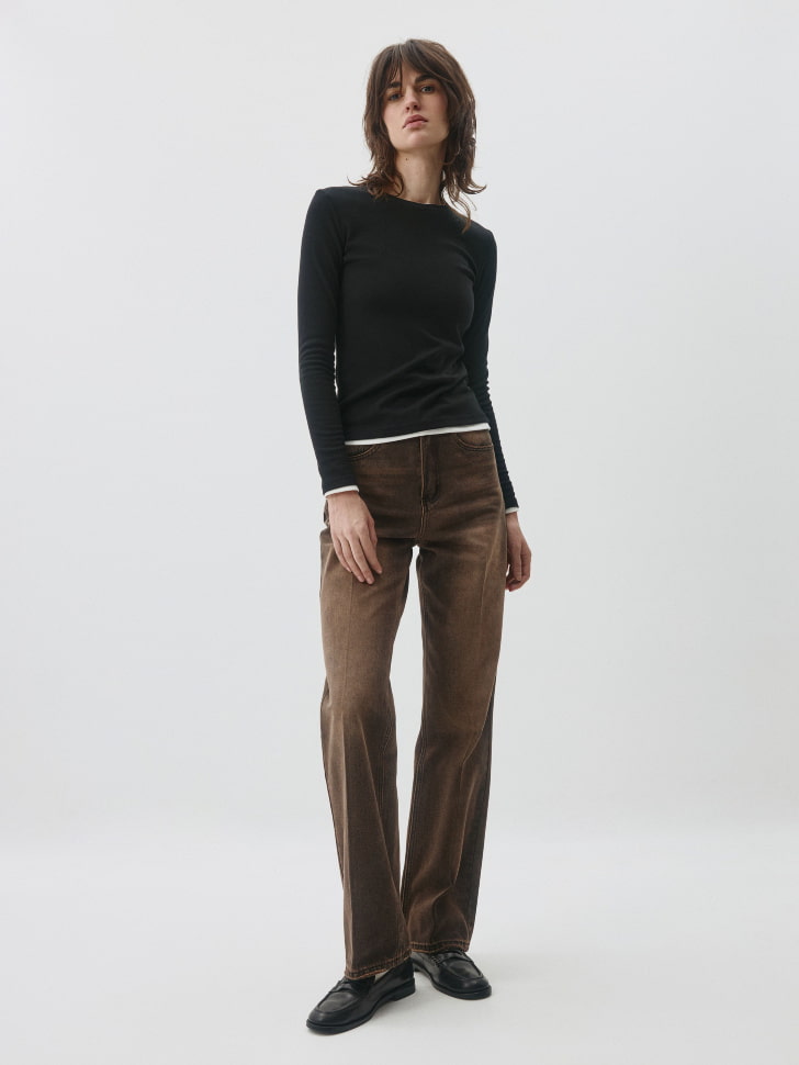 Джинсы WIDE LEG TALL с тинтом