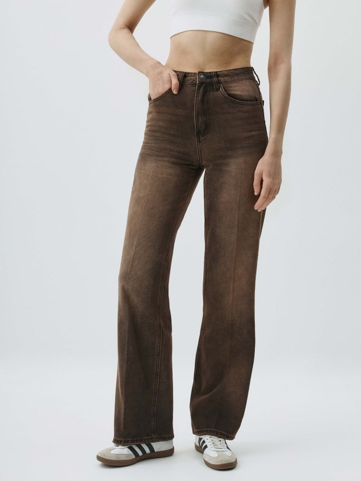 Джинсы WIDE LEG TALL с тинтом. Фото №2