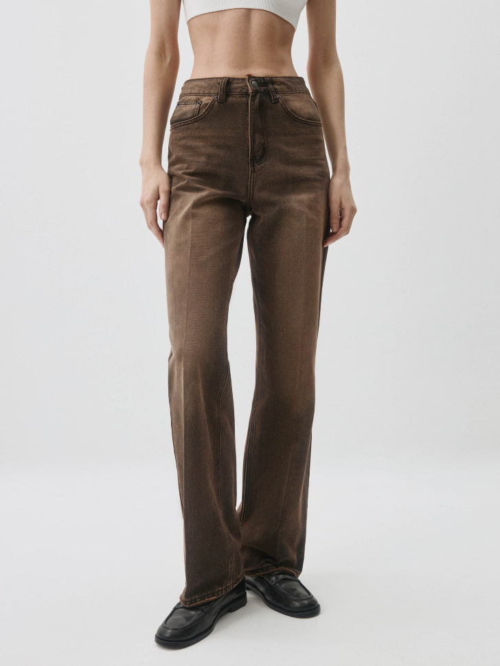 Джинсы WIDE LEG TALL с тинтом. Фото №3
