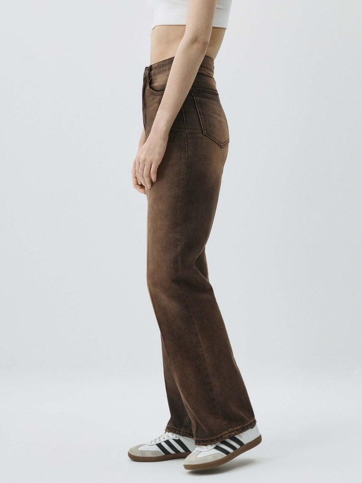 Джинсы WIDE LEG TALL с тинтом. Фото №4