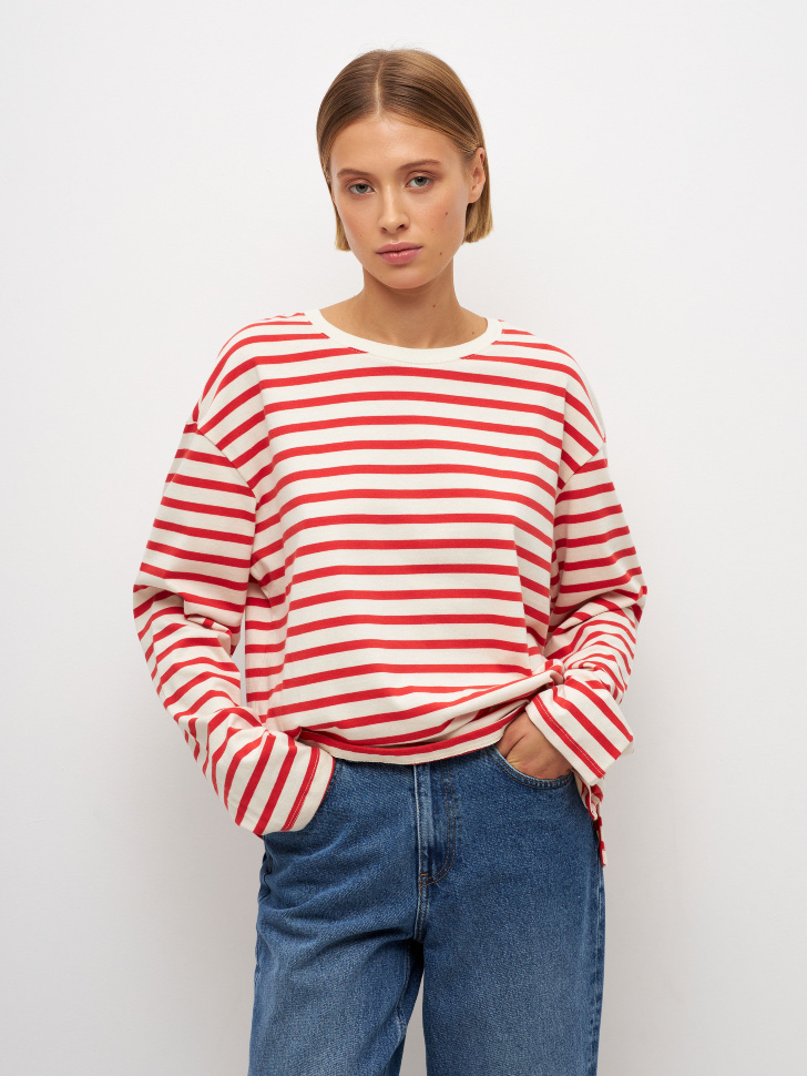 

Лонгслив ANNA OVERSIZE FIT, Красный