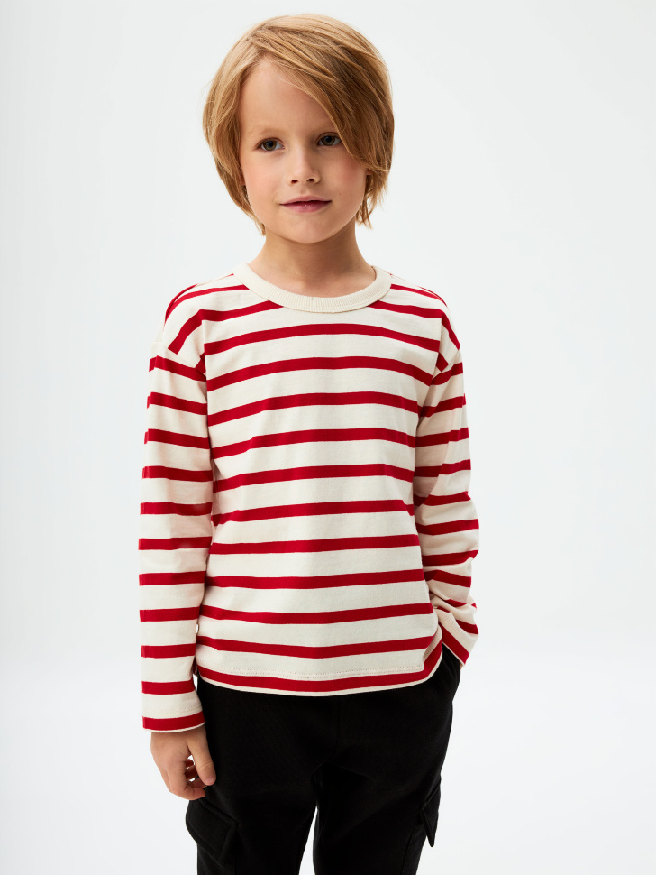 

Лонгслив оверсайз в полоску детский, 4801060209