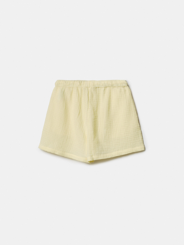 короткие шорты из муслина для девочек из россии вид сбоку